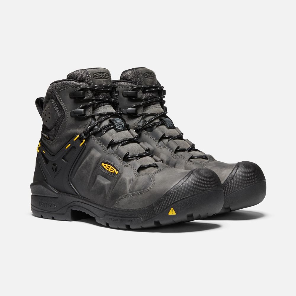 Botte de Travail Keen Homme Noir | Dover 6\" Wp (Carbon-Fiber Toe) | NVXSF-7362